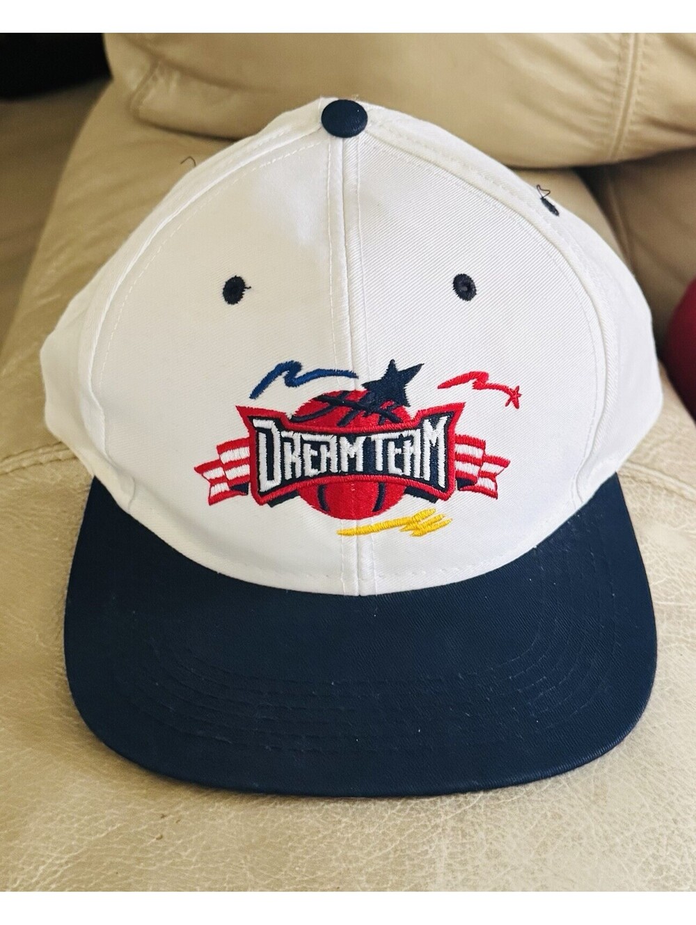 Vintage 90s -Olympics Dream Team- USA Basketball  Snapback Hat Rare